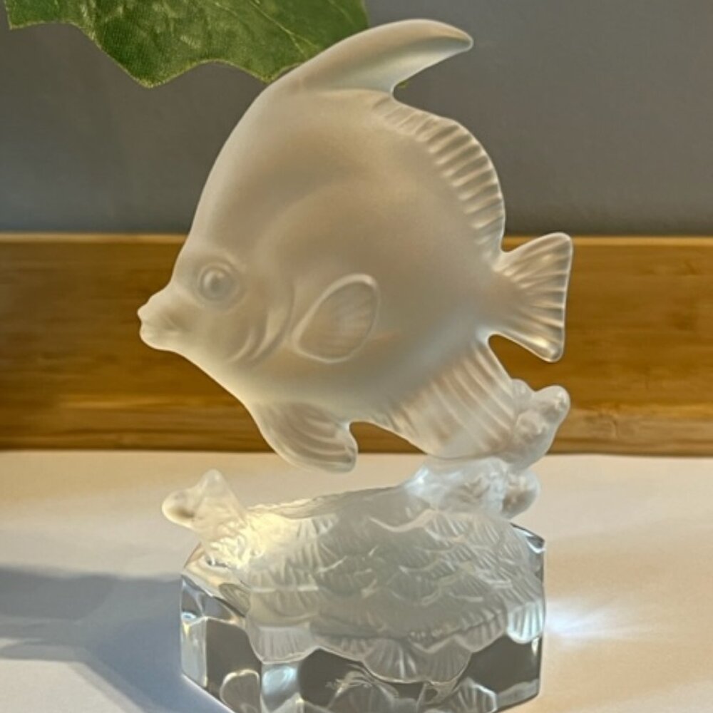 Nachtmann Crystal goldfish creation fish figurine paperweight tropical decor vtg